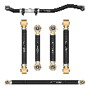 6pc Adjustable Control Arm, Track Bar Kit