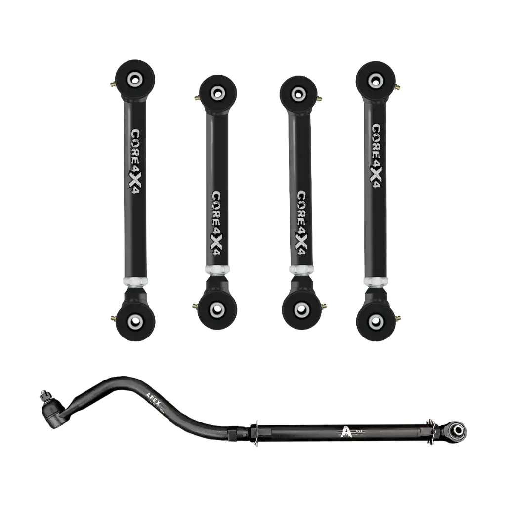 5pc Town Series Front Adjustable Control Arm, Track Bar Kit