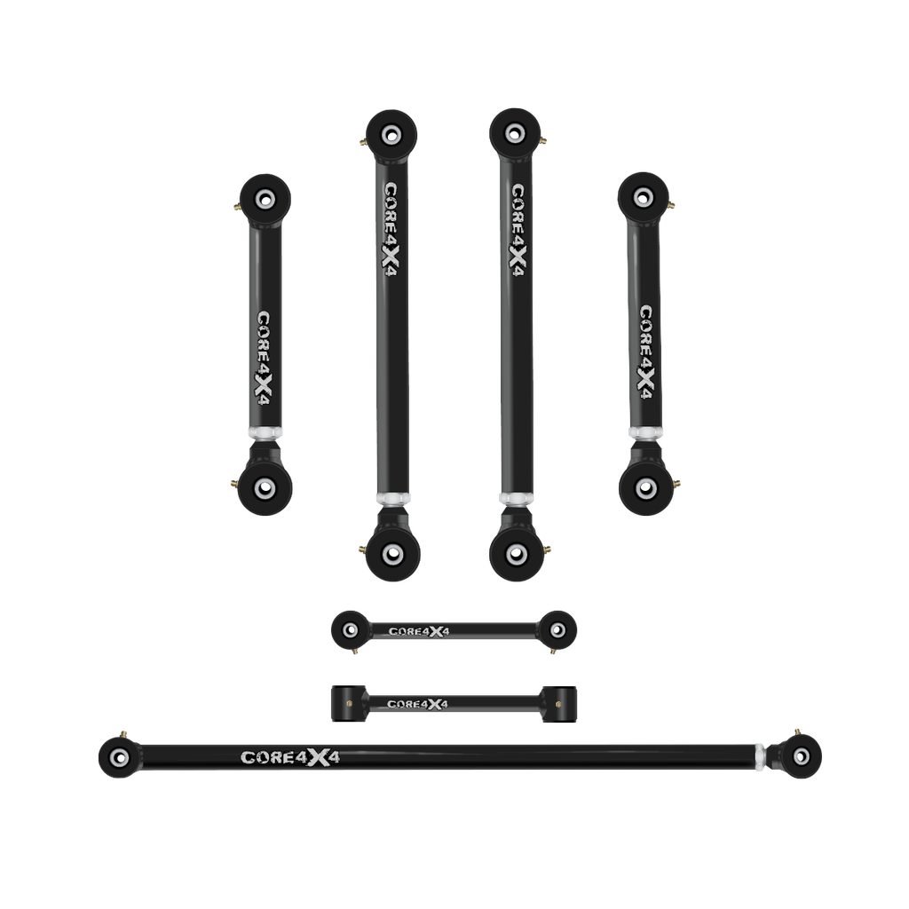 7pc Town Series Rear Adjustable Control Arm, Track Bar, End Link Kit