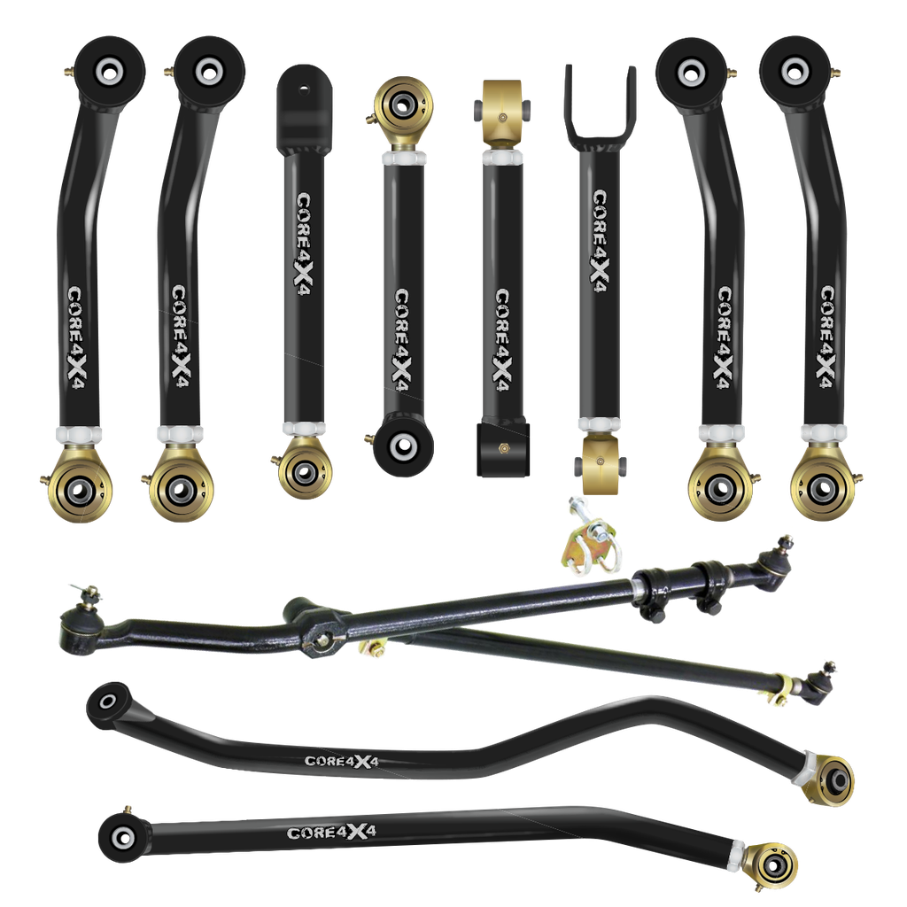 12pc Camp Series Adjustable Control Arm, Track Bar, Steering Kit