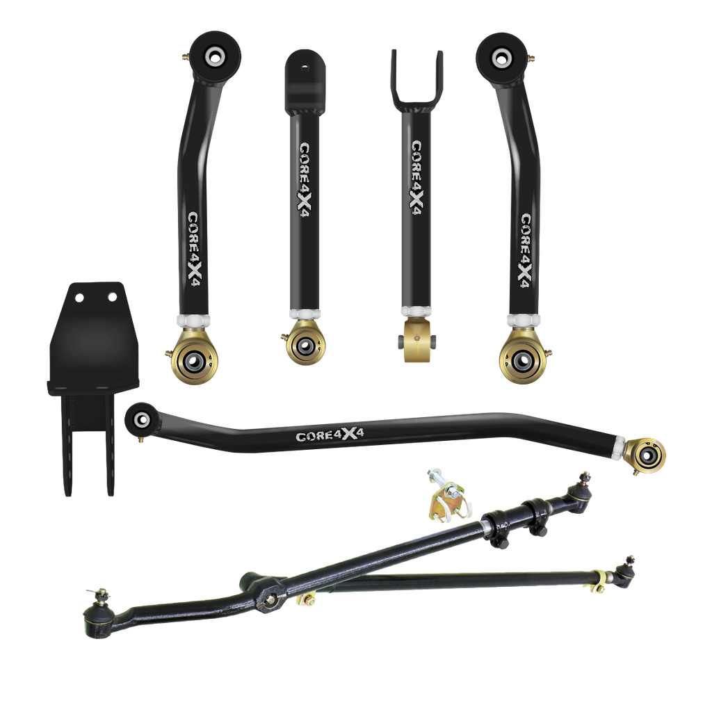 6pc Camp Series Adjustable Control Arms, Track Bar, Steering Kit