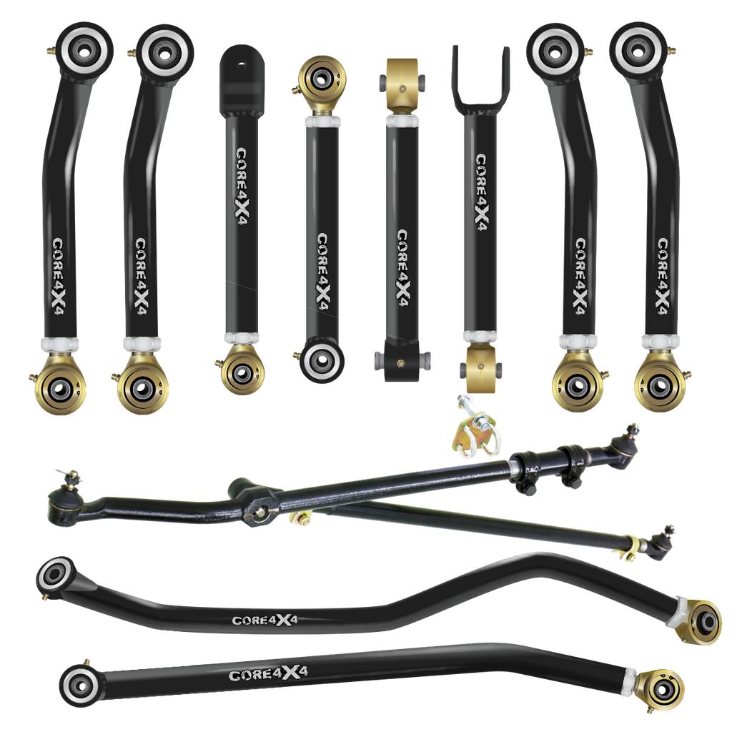12pc Crawl Series Adjustable Control Arm, Track Bar, Steering Kit