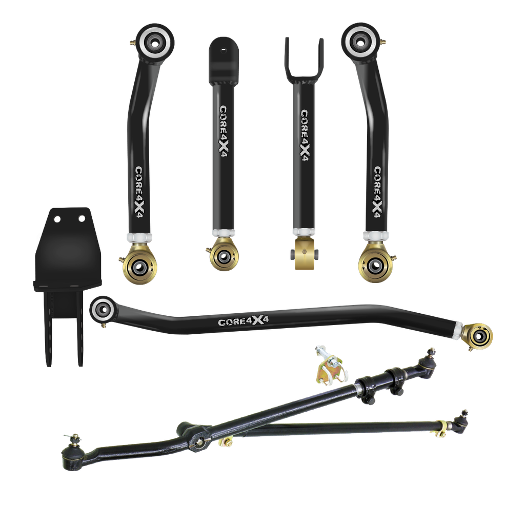 6pc Crawl Series Adjustable Control Arms, Track Bar, Steering Kit