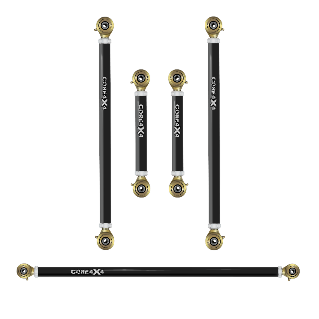 5pc Crawl Series Rear Adjustable Control Arm, Track Bar Kit