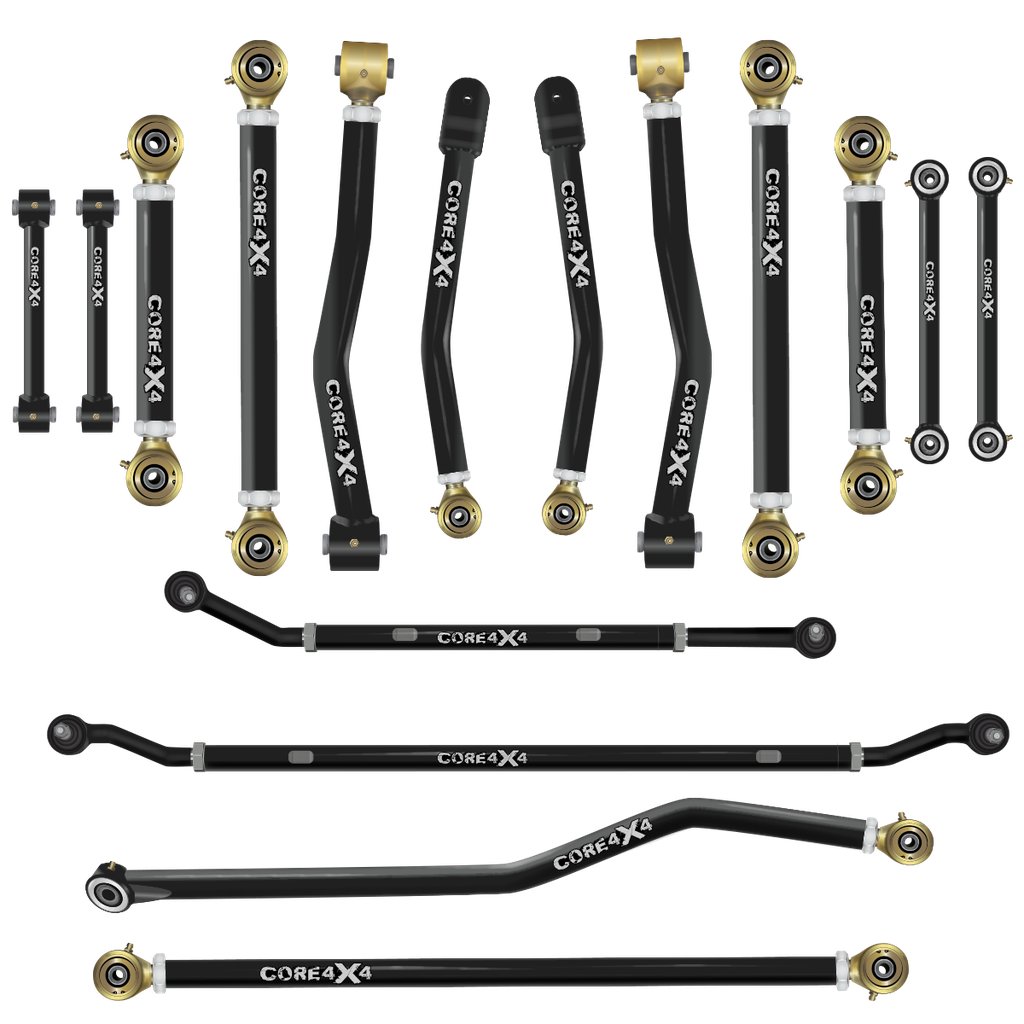 16pc Crawl Series Adjustable Control Arm, Track Bar, End Link Kit