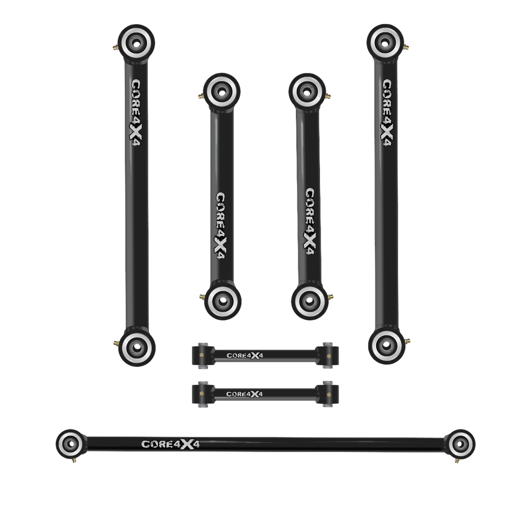 7pc Track Series Rear Adjustable Control Arm, Panhard/Track Bar Kit