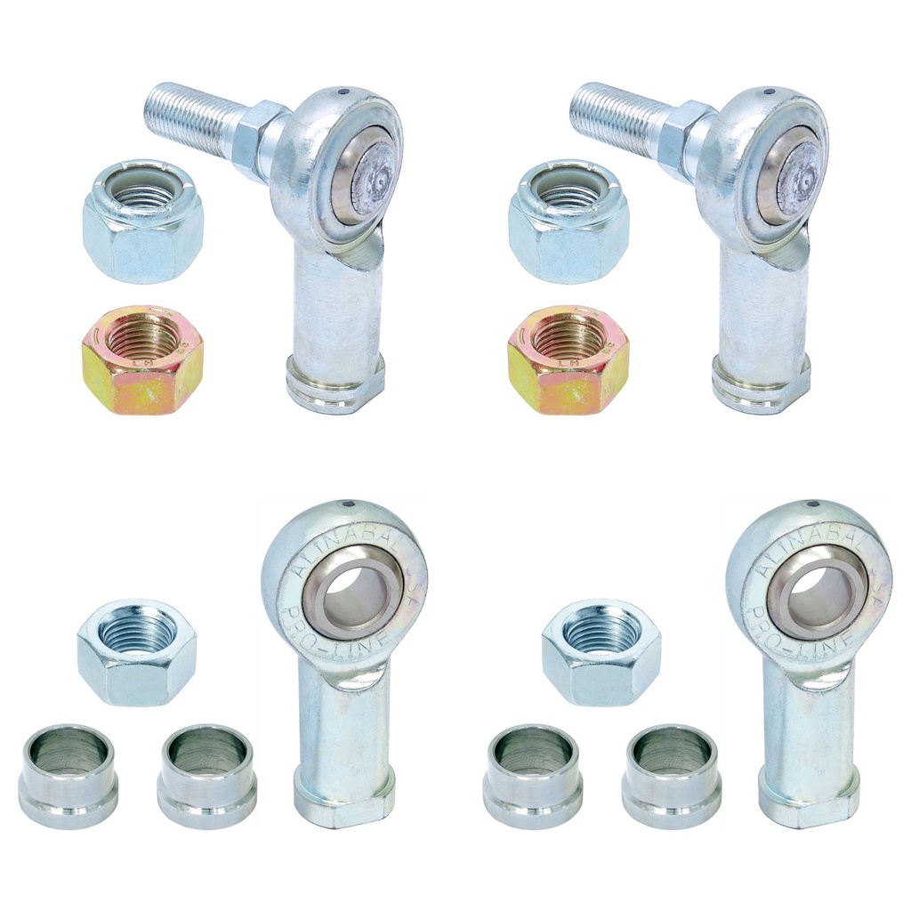 RockJock Adjustable Sway Bar End Link Rod End Pack for JT Rear, Heim Style