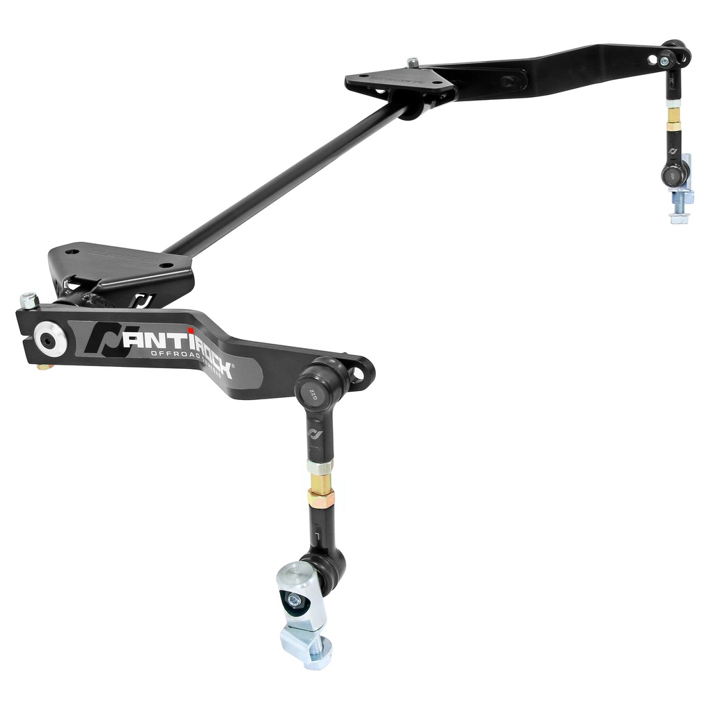 Antirock Sway Bar Kit, Bronco Front, Bolt-On, Steel Arms