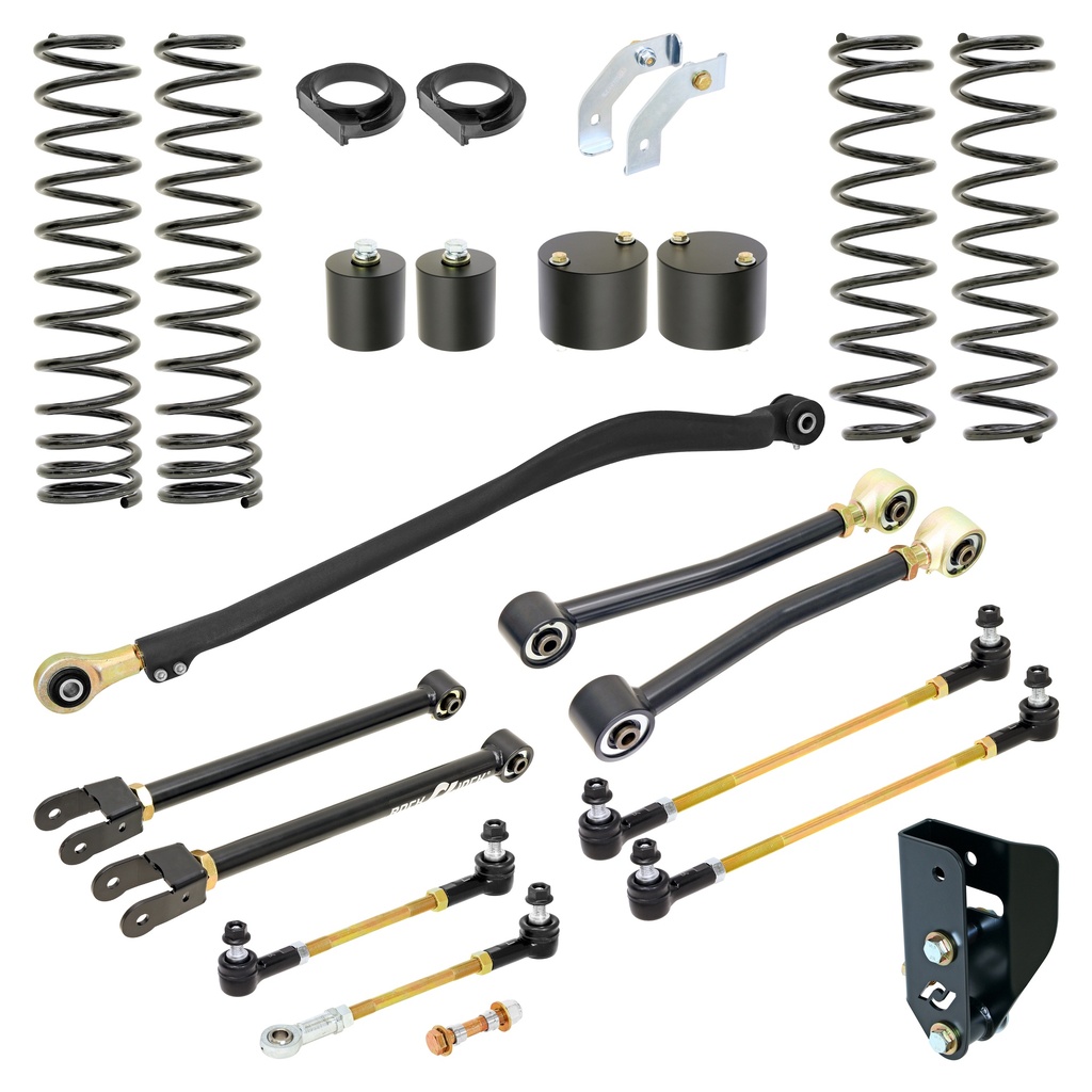 RockJock Sport Edition Johnny Joint Suspension System for JL Wrangler w/ Gas V-6, 3.5 in. lift