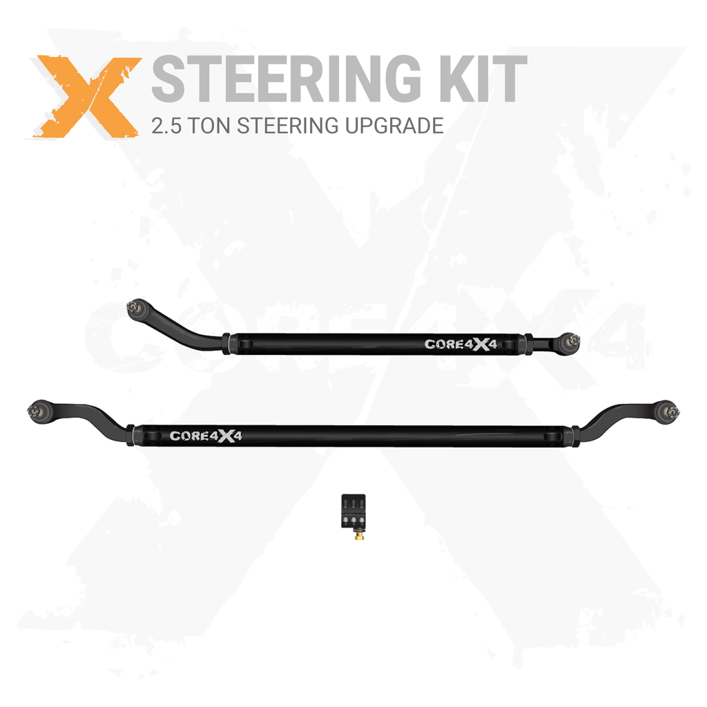2pc Heavy-Duty Tie Rod, Drag Link Steering Kit 