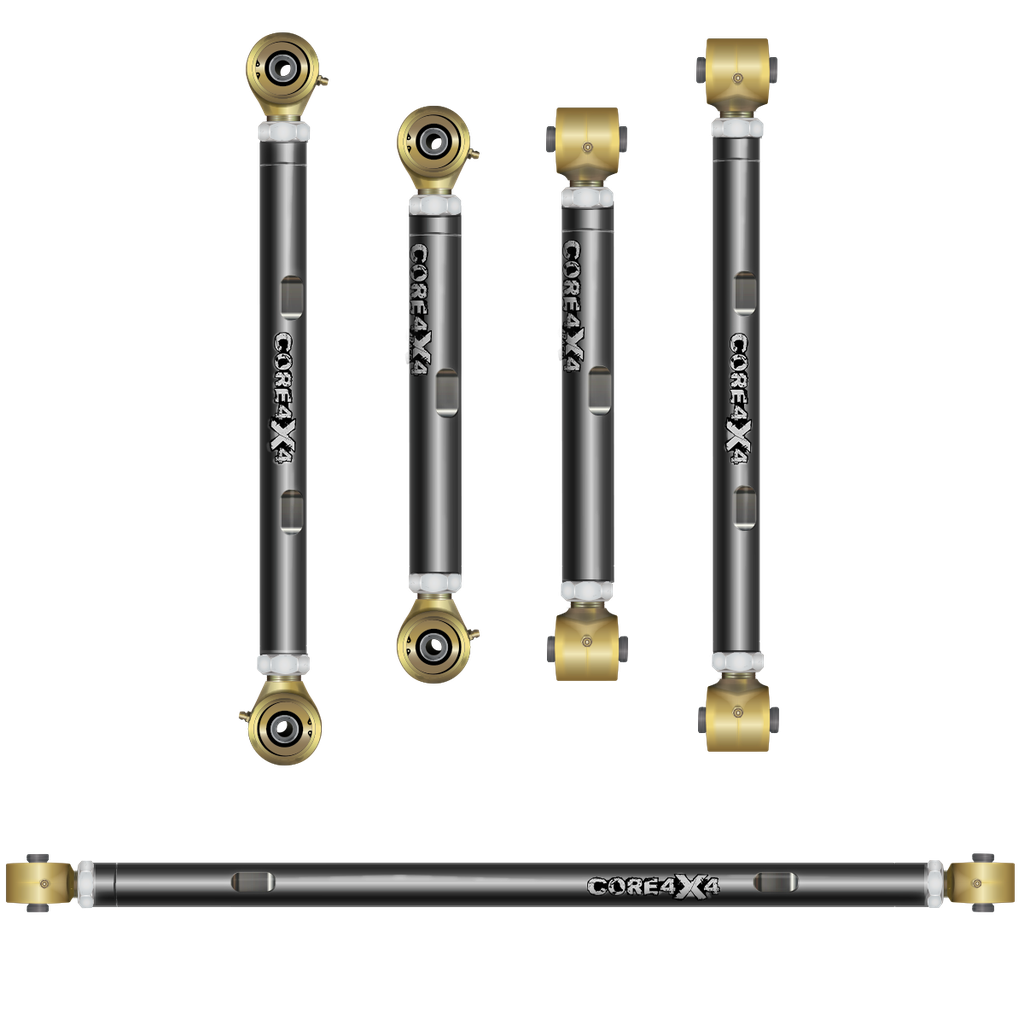 5pc Race Series Rear Adjustable Control Arms, Panhard/Track Bar Kit