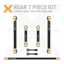 7pc Rear Adjustable Control Arms, Track Bar Kit