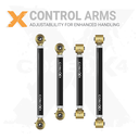4pc Front Adjustable Control Arm Kit
