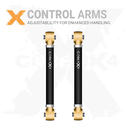 2pc Rear Lower Adjustable Control Arms