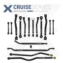 16pc Cruise Series Adjustable Control Arm, Track Bar, Steering, End Link Kit