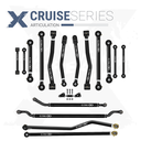 16pc Cruise Series Adjustable Control Arm, Track Bar, End Link Kit