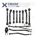 12pc Cruise Series Adjustable Control Arm, Track Bar, Steering Kit
