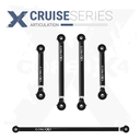 5pc Cruise Series Rear Adjustable Control Arm, Track Bar Kit
