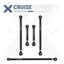 5pc Cruise Series Rear Adjustable Control Arm, Track Bar Kit