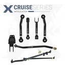 6pc Cruise Series Adjustable Control Arms, Track Bar, Steering Kit