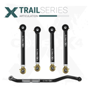 5pc Trail Series Front Adjustable Control Arm, Track Bar Kit