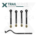 5pc Trail Series Front Adjustable Control Arm, Track Bar Kit