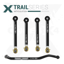 5pc Trail Series Front Adjustable Control Arm, Track Bar Kit