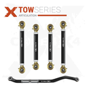 5pc Tow Series Front Adjustable Control Arm, Track Bar Kit