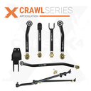 6pc Crawl Series Adjustable Control Arms, Track Bar, Steering Kit