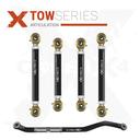 5pc Tow Series Front Adjustable Control Arm, Track Bar Kit
