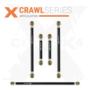 5pc Crawl Series Rear Adjustable Control Arm, Track Bar Kit