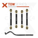 5pc Tow Series Front Adjustable Control Arm, Track Bar Kit