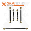 5pc Crawl Series Rear Adjustable Control Arm, Track Bar Kit