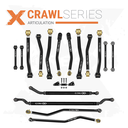 16pc Crawl Series Adjustable Control Arm, Track Bar, Steering, End Link Kit