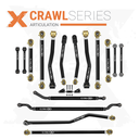 16pc Crawl Series Adjustable Control Arm, Track Bar, End Link Kit
