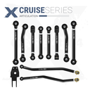 10pc Cruise Series Adjustable Control Arm, Track Bar Kit