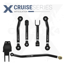 5pc Cruise Series Front Adjustable Control Arm, Track Bar Kit