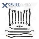 12pc Cruise Series Adjustable Control Arm, Track Bar, Steering Kit