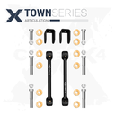2pc Town Series Front Fixed Length End Links