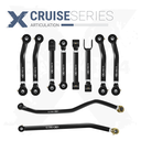 10pc Cruise Series Adjustable Control Arm, Track Bar Kit
