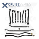 12pc Cruise Series Adjustable Control Arm, Track Bar, Steering Kit