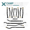 12pc Camp Series Adjustable Control Arm, Track Bar, Steering Kit