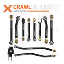 10pc Crawl Series Adjustable Control Arm, Track Bar Kit
