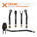 5pc Crawl Series Front Adjustable Control Arm, Track Bar Kit