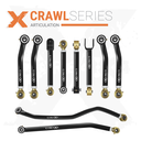 10pc Crawl Series Adjustable Control Arm, Track Bar Kit