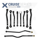 10pc Cruise Series Adjustable Control Arm, Track Bar Kit