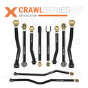 10pc Crawl Series Adjustable Control Arm, Track Bar Kit
