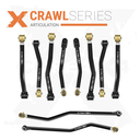 10pc Crawl Series Adjustable Control Arm, Track Bar Kit