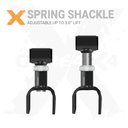 2pc Rear Adjustable Leaf Spring Shackles