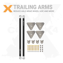 2pc Universal Heavy-Duty Adjustable Trailing Arms
